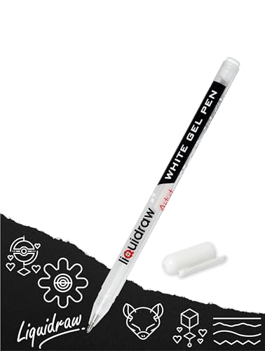 Liquidraw Penna gel bianca per arte, carta nera da 0,8 mm a... - Loisirs Créatifs Amazon Italie à 2.35€