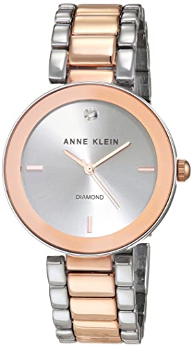 Anne Klein - Orologio da polso da donna, con vero diamante... - Deal du jour à 24.45€