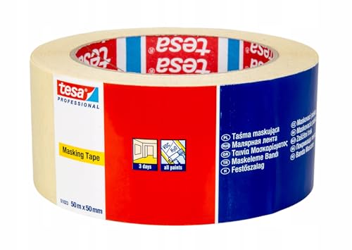 tesa H5102304 Ruban de masquage 50 m / 50 mm 51023 - Bricolage & Outils Amazon France à 3.08€