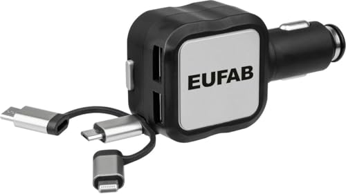 Eufab 16552 Câble de Charge USB Universel pour Voiture en promo à 16,14€ (-42%) sur Amazon FR