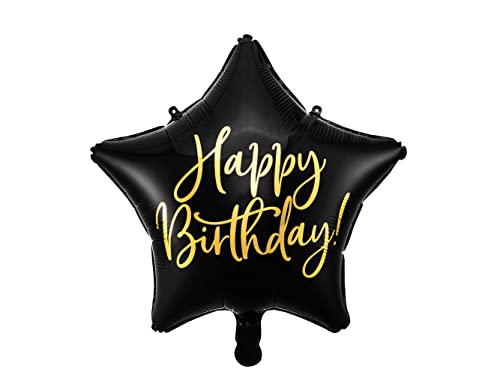 Folienballon Stern 40cm mit Schrift Happy Birthday für... - Maison & Cuisine Amazon Allemagne à 1.46€