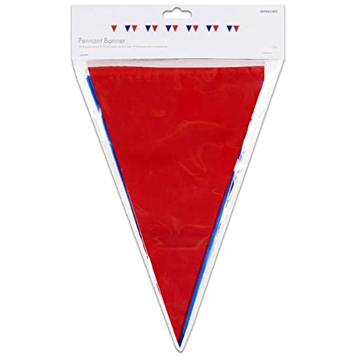 amscan 9913045 GB RWB Plastic Pennant Bunting (6pcs, 10m) - Maison & Cuisine Amazon Royaume-Uni à 0.85€