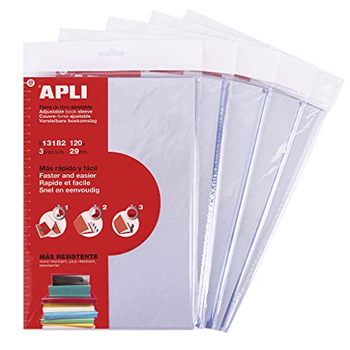 APLI 19012 Protège-livres réglables en PVC épais ultra... - Sports & Fitness Amazon France à 17.28€