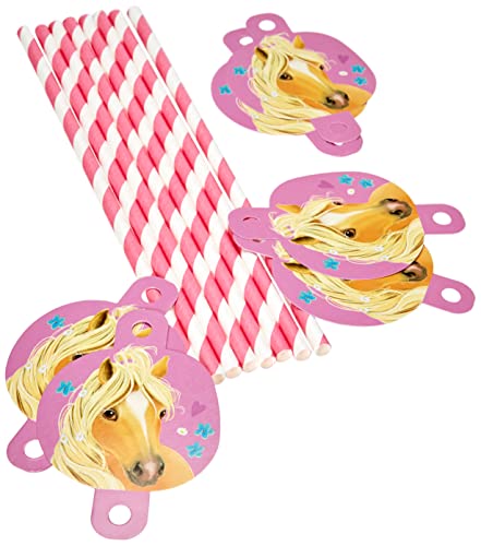 Amscan 9911589 - Cannucce Pretty Pony, 8 pezzi, cannucce di... - Jouets & Jeux Amazon Italie à 3.49€