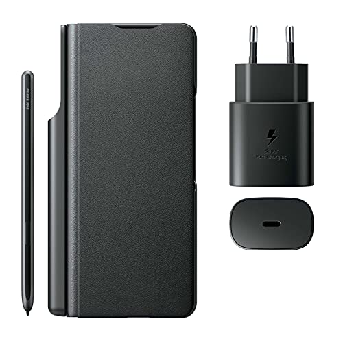 SAMSUNG Galaxy Z Fold3 5G Flip Cover Case, Charger, Pen... - High-Tech & Électronique Amazon Espagne à 55.22€