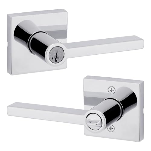 Kwikset Halifax Keyed Entry Door Lever Featuring SmartKey... - Maison & Cuisine Amazon Royaume-Uni à 32.94€