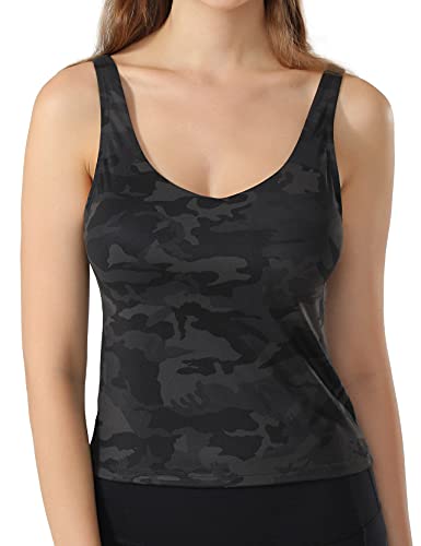 POSHDIVAH Women Sports Bra Longline Padded Tank Top Naked... - Sports & Fitness en promo à 13.38€