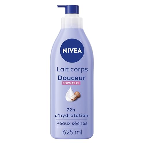 NIVEA Lait corps Hydratant Douceur 72h (1 x 625 ml) — Crème... - Beauté & Parfums Amazon France à 7.99€