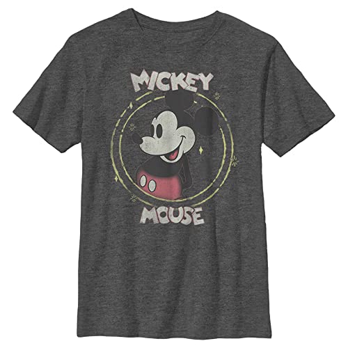 Disney Happy Mickey Camiseta, Gris Oscuro Jaspeado, S para... - Mode & Vêtements en promo à 23.95€
