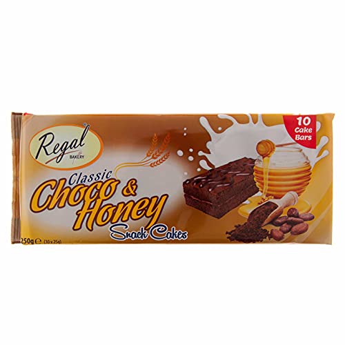 Regal Food Choco & Honey Snack Cake Bars -10 Chocolate Bars... - Épicerie Amazon Royaume-Uni à 1.60€