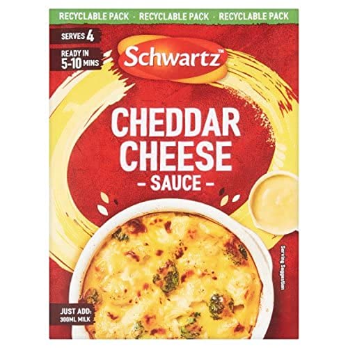 Schwartz Cheddar Cheese Sauce, 38g - Épicerie Amazon Royaume-Uni à 0.90€