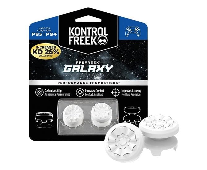 KontrolFreek FPS Freek Galaxy White Grips pour Manette PS5... en promo à 10,87€ (-39%) sur Amazon FR