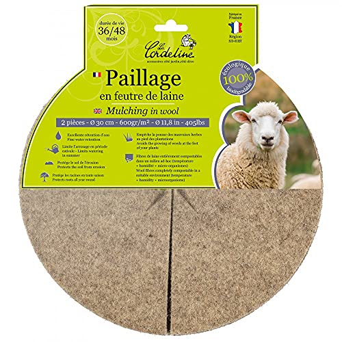 Centrale Brico Lot de 2 disques de paillage, 600 g/m²... - Bricolage & Outils en promo à 10.08€