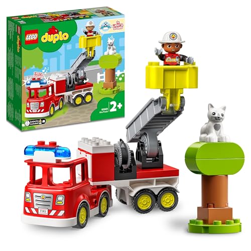 LEGO Duplo Town Le Camion de Pompiers - Jouet Éducatif pour... - Jouets & Jeux Amazon France à 22.99€