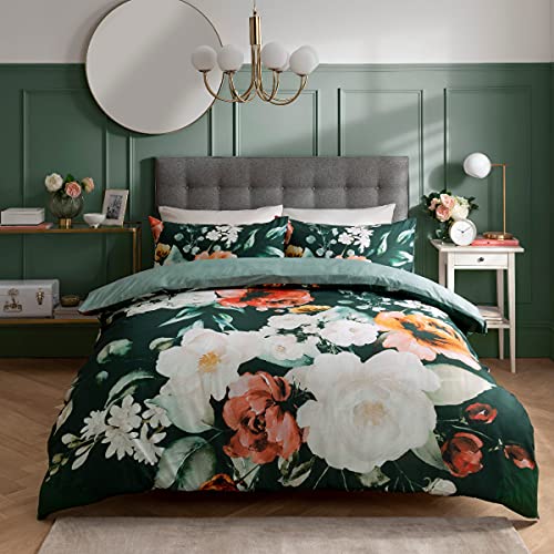 Sleepdown Painted Large Floral Bloom Green White 100%... - Maison & Cuisine Amazon Royaume-Uni à 18.59€