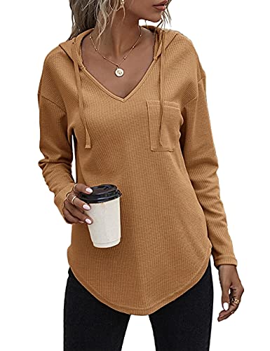 morhuduck Sudadera de manga larga con cuello en V para... - Mode & Vêtements Amazon Espagne à 16.00€