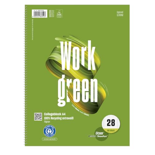Staufen 608572028 - Staufen Green Collegeblock, DIN A4... - Sports & Fitness Amazon Allemagne à 5.70€
