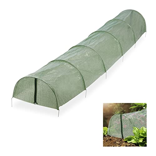 Relaxdays Grow Tunnel, Arches, 2.9 m Long, Plastic... - Garden & Outdoor Amazon UK à 25.43€
