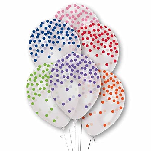 Amscan 9912786 Confetti Prnt Ltx Balln Rnbow- 6 Pack - Jouets & Jeux Amazon Royaume-Uni à 9.00€