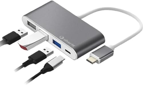 Silver HT - Hub Logan USB-C 4 en 1. Compatible con iPhone... - Bon plan à 5.99€
