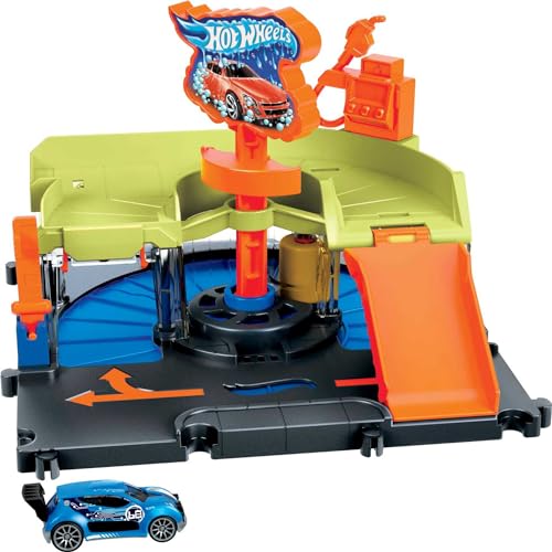 Hot Wheels City Station de lavage express Coffret avec 1... - Jouets & Jeux Amazon France à 13.99€