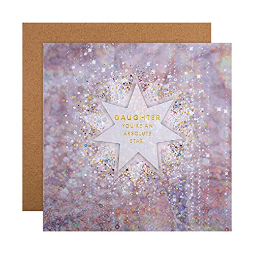 Hallmark Christmas Card for Daughter - Contemporary Foil... - Auto & Moto Amazon Royaume-Uni à 2.32€