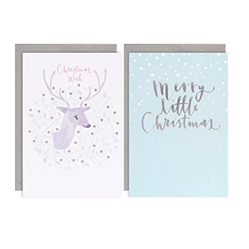 Hallmark Weihnachtskarten, 2 stilvolle Designs, 12 Stück... - Nouvelle promo Amazon à 1.93€