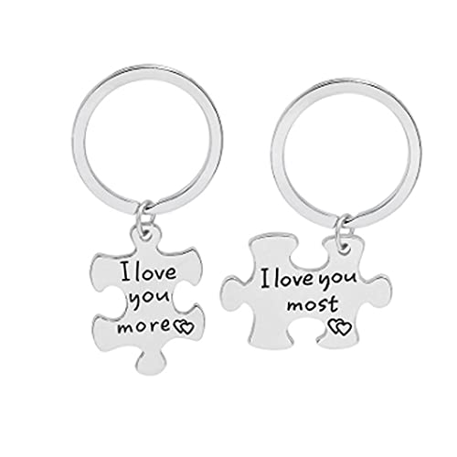 ARFUKA 2 llaveros de acero inoxidable con grabado "I love... - Sports & Fitness Amazon Espagne à 7.88€