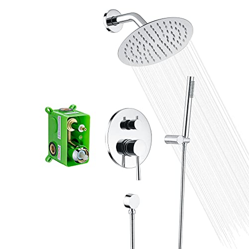 SUMERAIN Rain Shower System, Wall Mounted Bathroom Shower... - Maison & Cuisine en promo à 44.21€