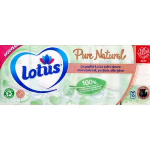 Lotus Pure Natural Mouchoirs de Poche, 230g en promo à 2,73€ (-73%) sur Amazon FR
