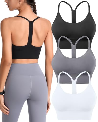 Evercute Racerback Sports Bras Padded Y Racer Back Cropped... - Sports & Fitness Amazon Royaume-Uni à 7.81€