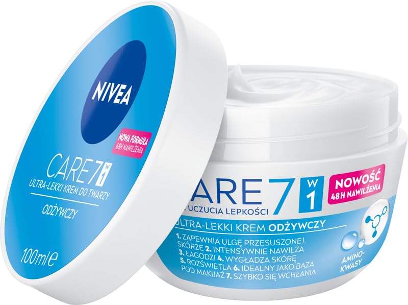 NIVEA CARE 7W1 Crème Hydratante Visage Nourrissante Légère... - Beauté & Parfums Amazon France à 7.40€