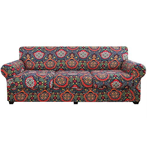 hyha Printed Sofa Couch Cover for 3 Cushion Couch - Floral... - Home & Kitchen Amazon UK à 18.19€