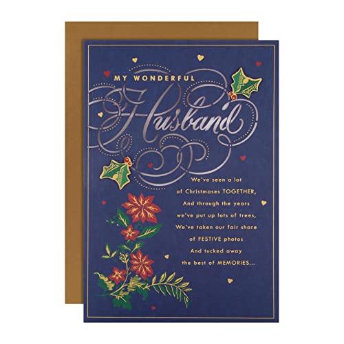 Hallmark Tarjeta de Navidad para marido, tarjeta de Navidad... - Fournitures Bureau Amazon Espagne à 4.00€
