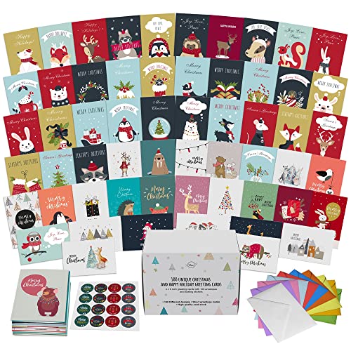 Dessie Lot de 100 cartes de Noël modernes uniques avec... en promo à 19,43€ (-37%) sur Amazon FR