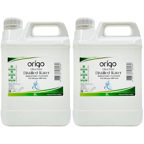 Origo Distilled Water 10L (2x5LT) - 100% Ultra Pure &... - Maison & Cuisine Amazon Royaume-Uni à 17.98€