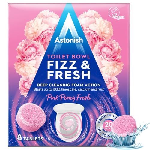 Astonish Toilet Cleaning Foam Action Tabs, Pink Peony... - Maison & Cuisine Amazon Royaume-Uni à 1.47€