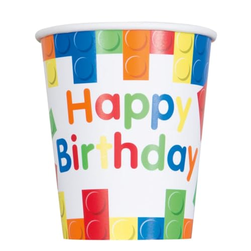 Unique 82213 - Bicchieri di Carta - 266 ml - Compleanno di... - Auto & Moto Amazon Italie à 1.19€