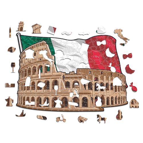 Iconic Puzzles, Colosseum, 100% eco-sustainable wooden... - Jouets & Jeux Amazon Royaume-Uni à 9.74€