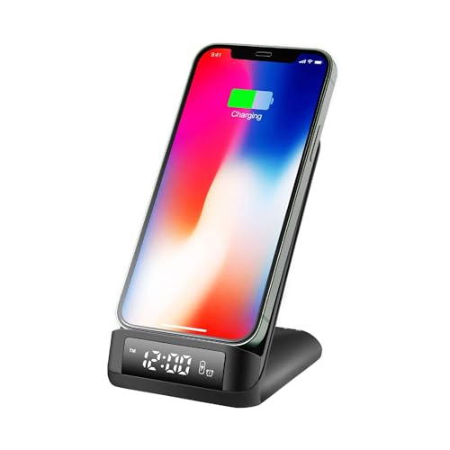 Ksix Qick Wireless Charger/Alarm Clock - 15W - Black - Tech & Electronics Amazon France à 25.01€