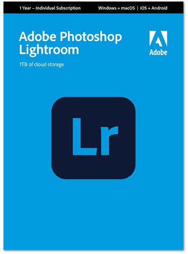 Adobe Lightroom 1TB | Photo Editing Software | PC/Mac | 1... - Réduction -74% à 16.50€