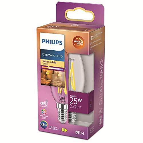 Philips LED - Bombilla LED Clásica Vela y Brillo, B35 E14... - Amazon Espagne à 7.24€