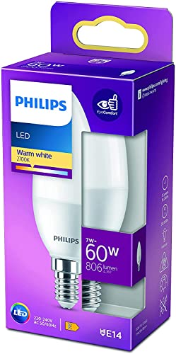 Philips Lampadina LED Fiamma E14 60W Bianco Caldo... - Maison & Cuisine Amazon Italie à 5.20€