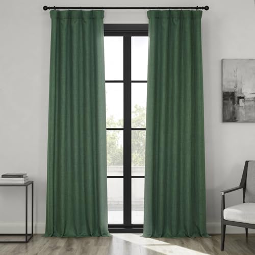 HPD Half Price Drapes Faux Linen Textured Room Darkening... - Home & Kitchen Amazon UK à 17.81€