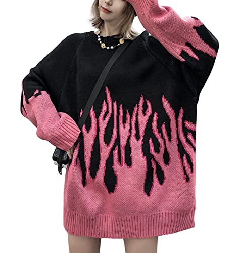 Vamtac Suéteres de gran tamaño con cuello redondo para... - Mode & Vêtements en promo à 54.29€