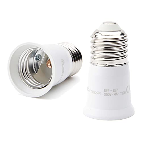 Adaptateur de douille de lampe - Blanc - E27 vers E27... en promo à 1,98€ (-78%) sur Amazon FR