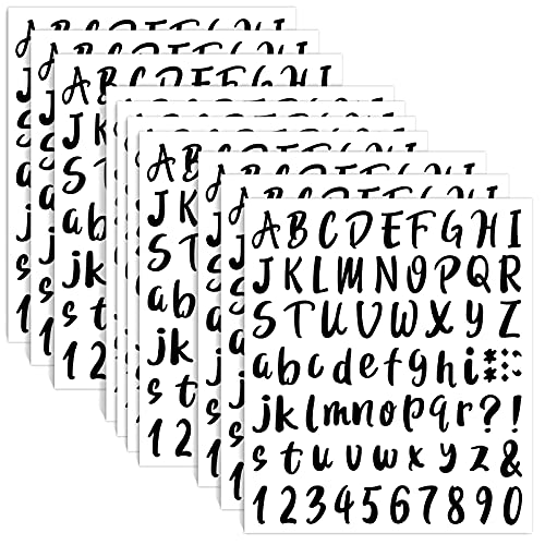 720 Stücke 10 Blätter Selbstklebende Buchstaben Nummern... - Fournitures Bureau en promo à 8.32€