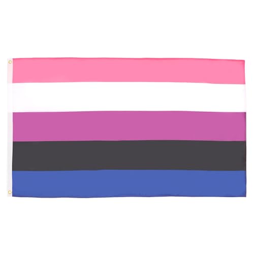 AZ FLAG - Drapeau LGBT fierté genderfluid - 90x60 cm... en promo à 4,95€ (-50%) sur Amazon FR