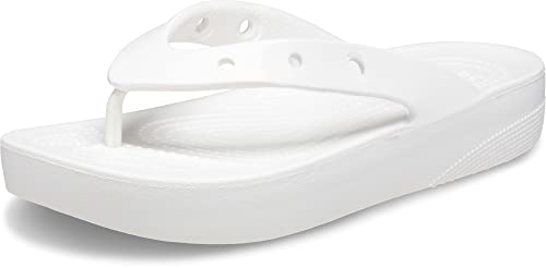 Crocs Mujer Classic Platform Flip W Chancla de dedo, White... - Amazon Espagne à 18.95€