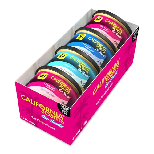 Parfum Voiture California Scents, Lot de 4, Assortiment de... - Auto & Moto Amazon France à 11.69€